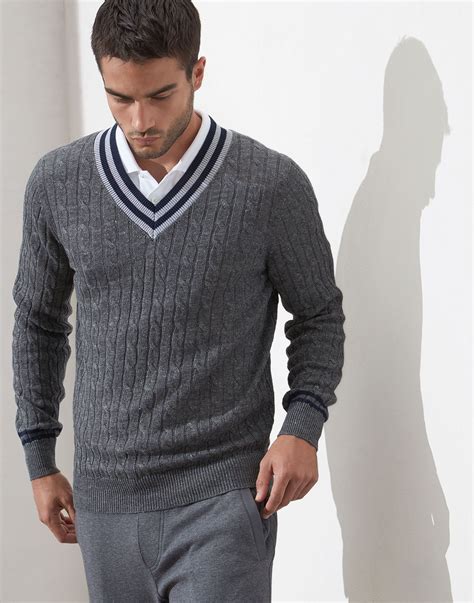 maglione gucci uomo bianco|Maglioni con Scollo a V Uomo Firmati .